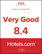 2020 Our Guests Rated Heron's Landing Hotel Very Good 8.4
